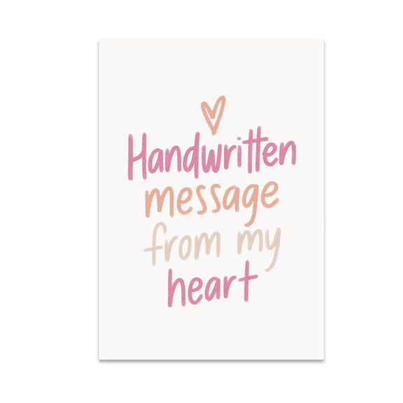 Handwritten Message From My Heart - Heartfelt Decor Enthusiast - 13x19 Poster Print