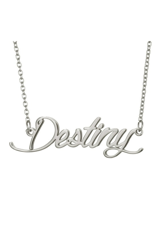 Handwritting Destiny Name Chain Necklace Stainless Steel Jewelry Valentine Gift