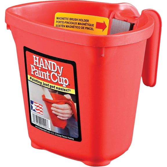HANDy Paint Pail Handy Paint Cup - 1 Pint, Red - Single Piece