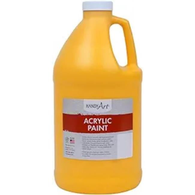 Handy Art 102-020 0.5 gal Acrylic Paint, Deep Yellow
