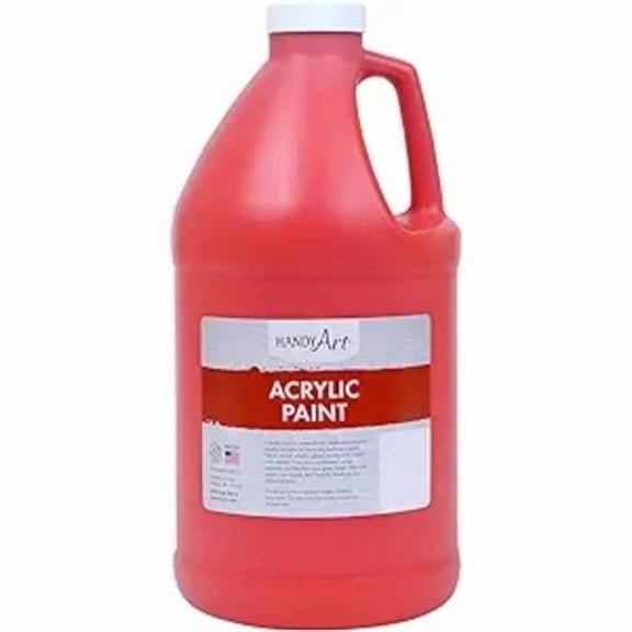 Handy Art 102-035 0.5 gal Acrylic Paint, Vermillion