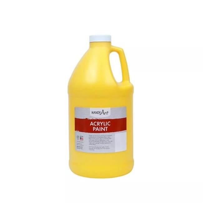 Handy Art 102-210 0.5 gal Acrylic Paint, Primary Yellow