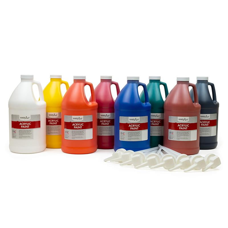 Handy Art Acrylic 8 - Half Gallon Primary Set