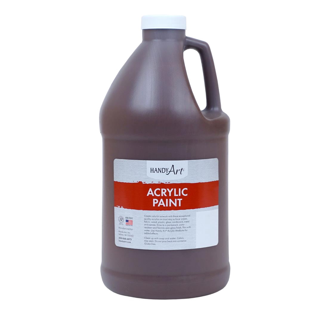 Handy Art Acrylic Paint 1/2 Gallon Burnt Umber