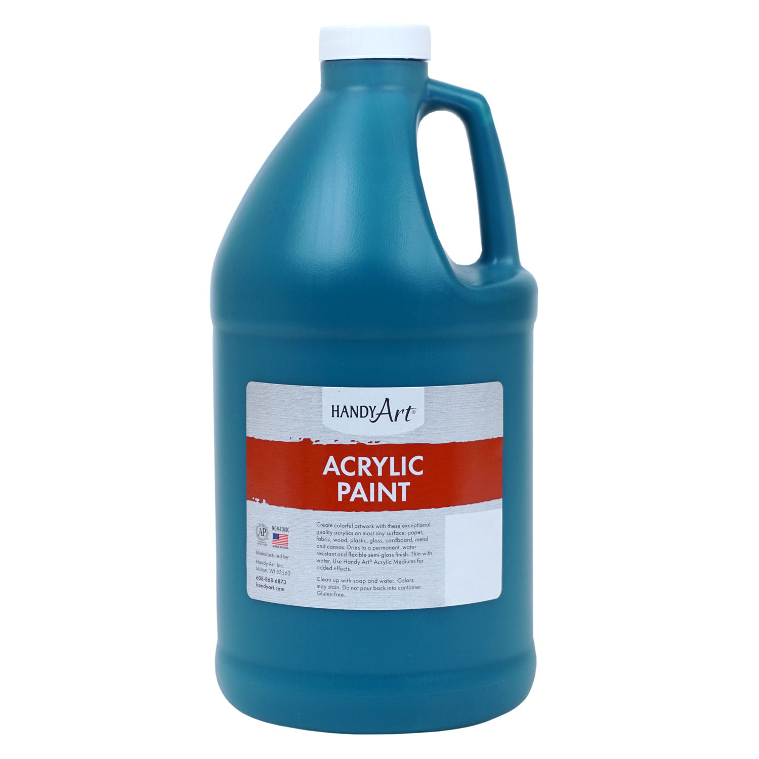 Handy Art Acrylic Paint Half Gallon, Phthalo Green