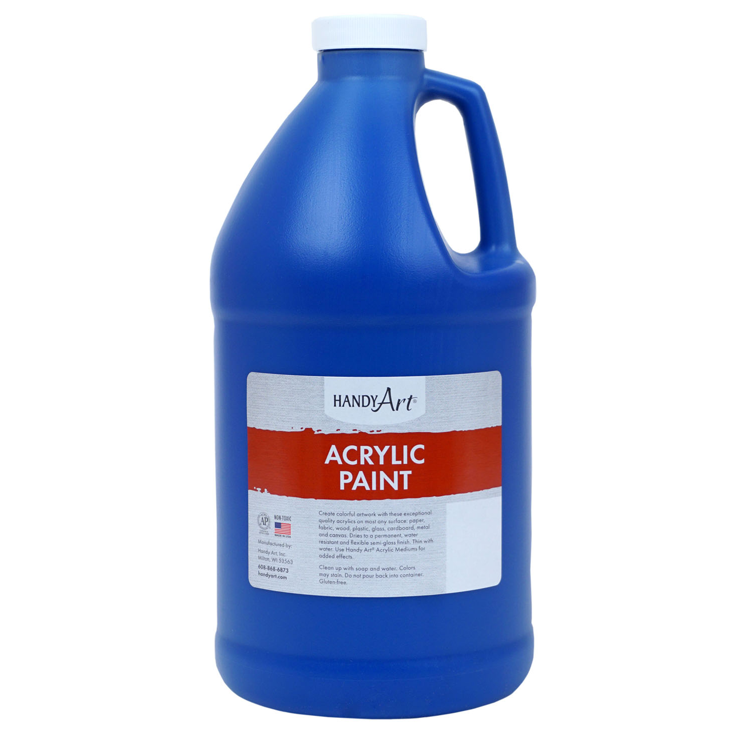 Handy Art Acrylic Paint Half Gallon, Ultra Blue