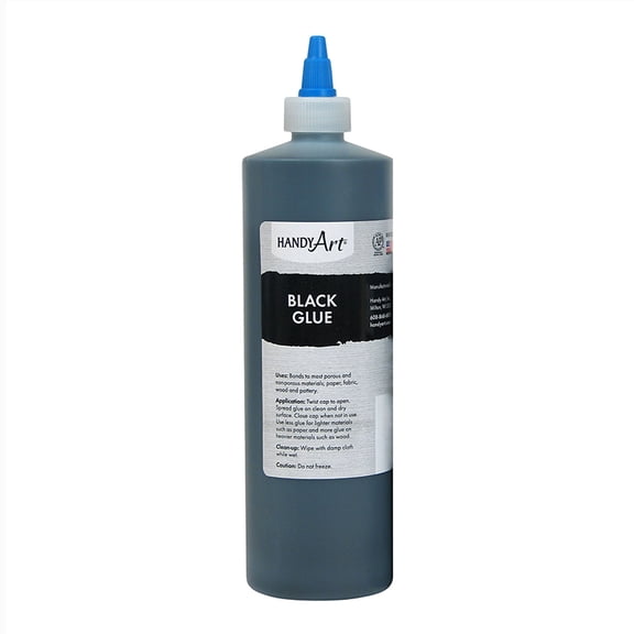 Handy Art Black Glue 16 oz. Bottle