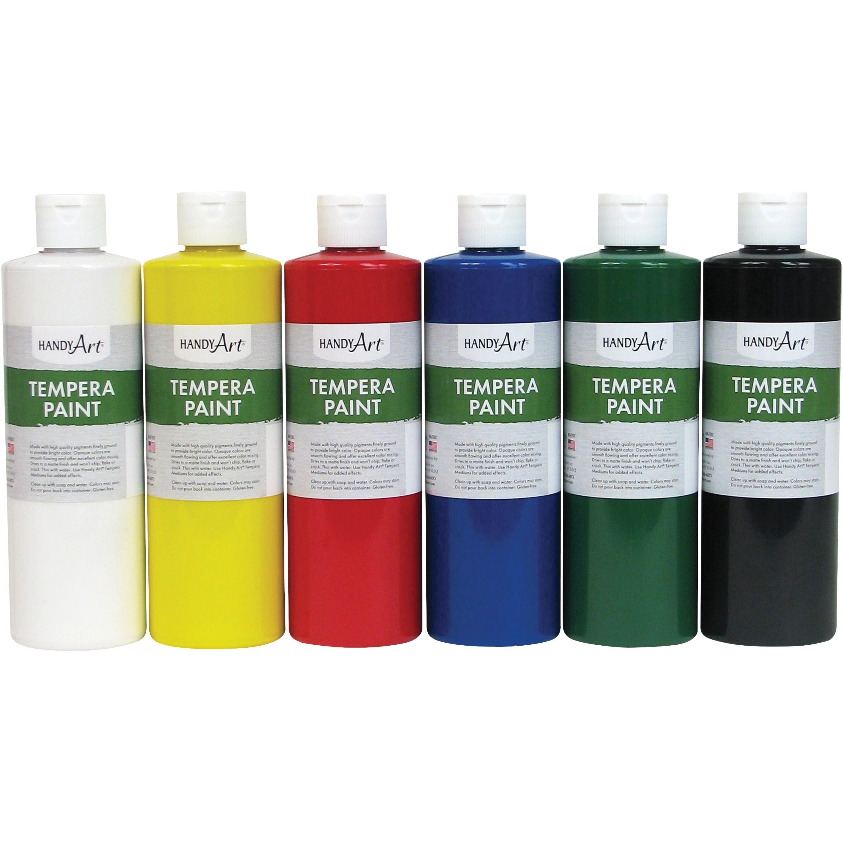 Handy Art, HAN882022, Matte Tempera Paint, 6 / Set