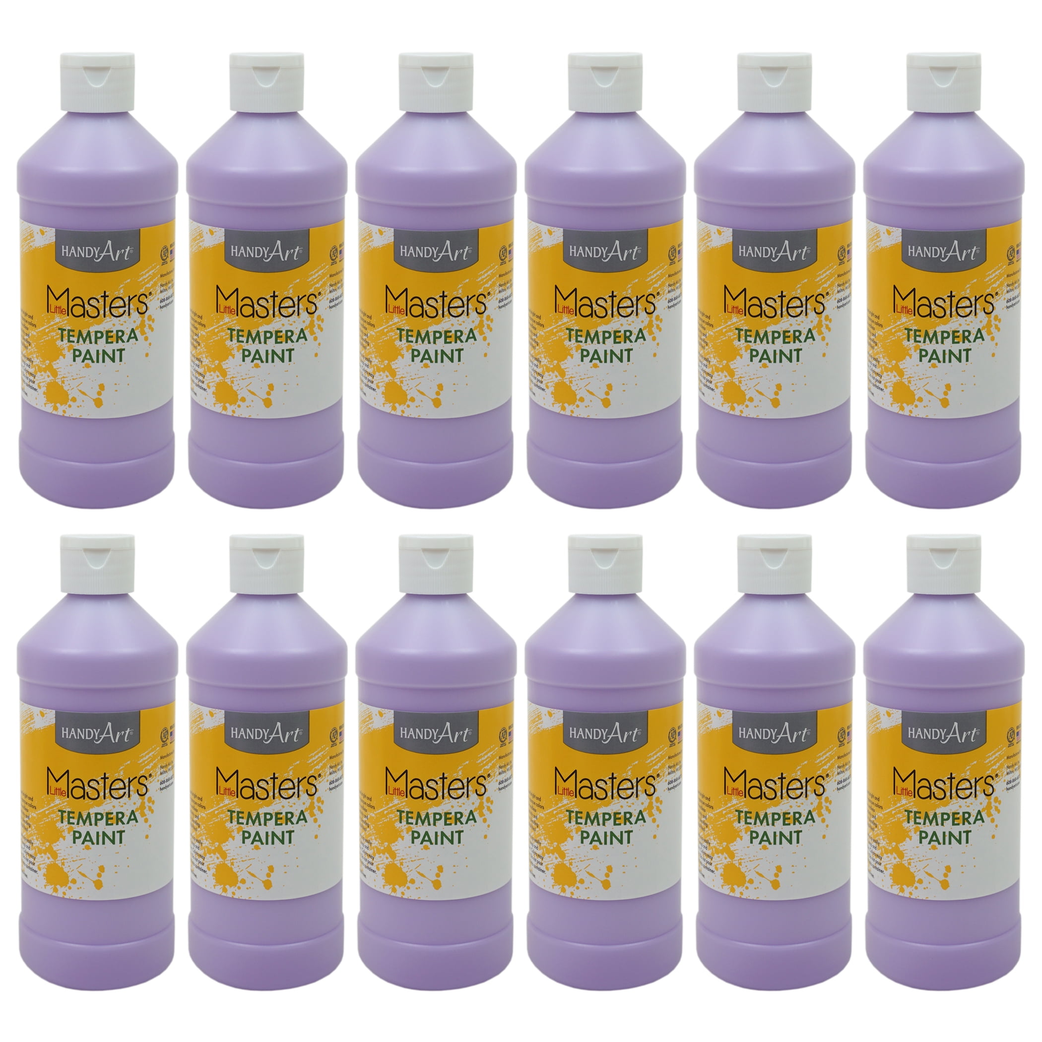Handy Art Little Masters Tempera Paint 16 oz., Light Purple, Pack of 12