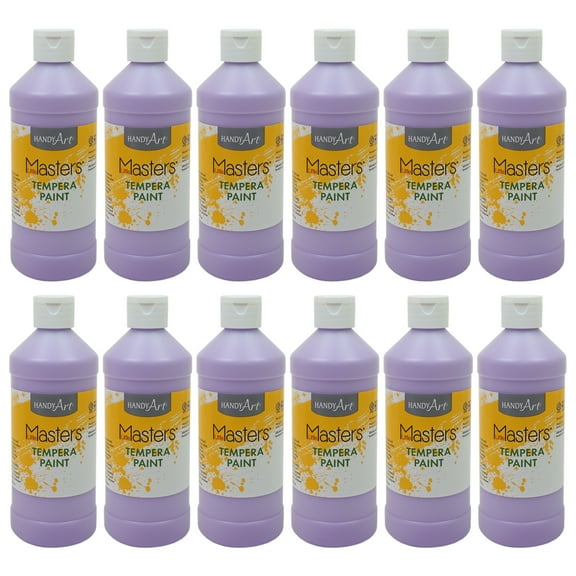 Handy Art Little Masters Tempera Paint 16 oz., Light Purple, Pack of 12