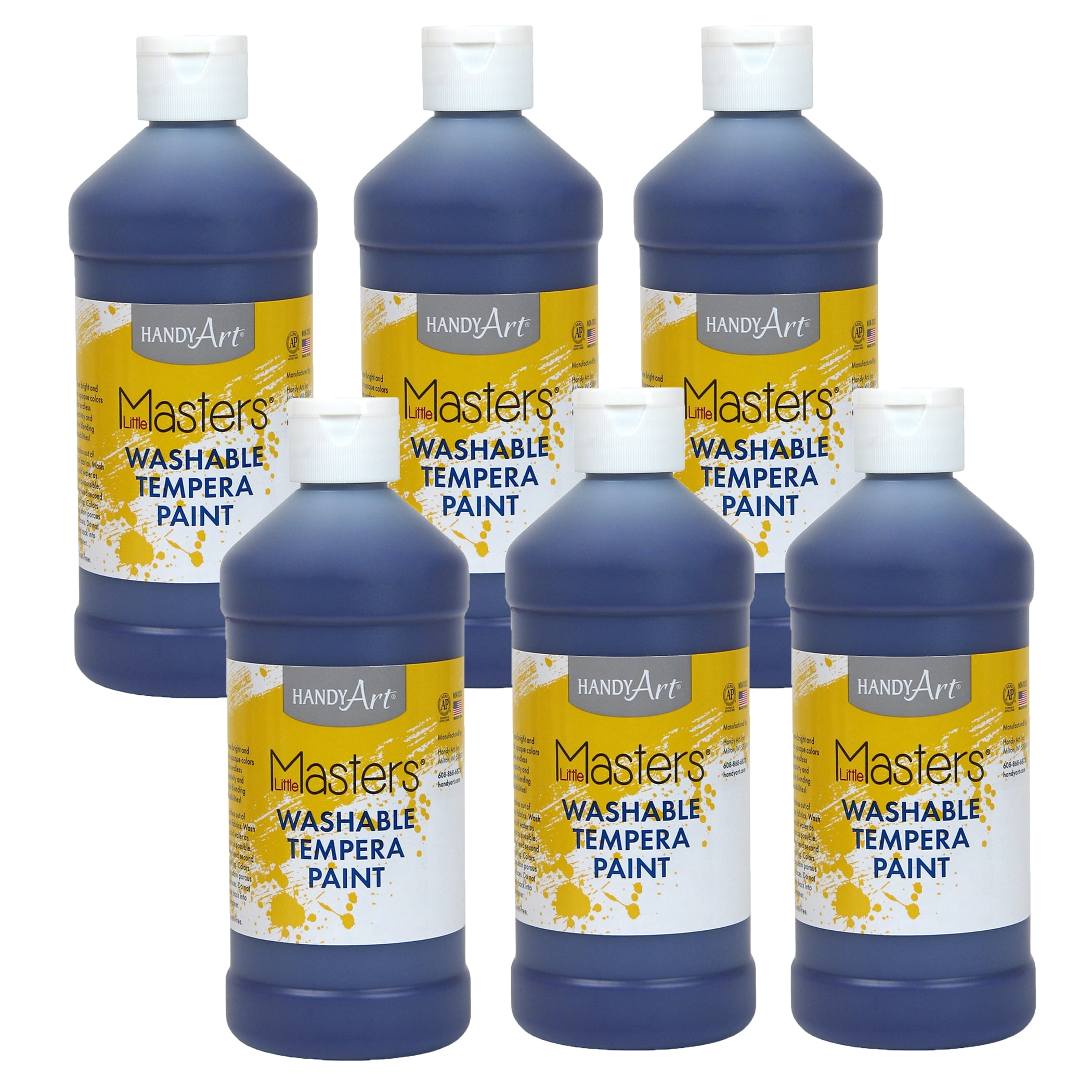 Handy Art Little Masters Washable Paint, Violet, 16 oz., Pack of 6