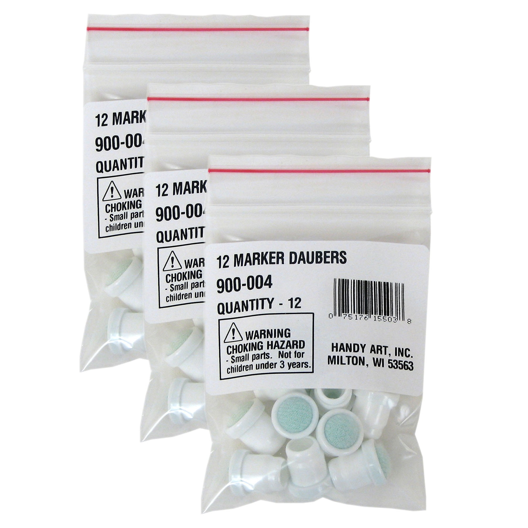 Handy Art Marker Daubers Tips, 12 Per Pack, 3 Packs