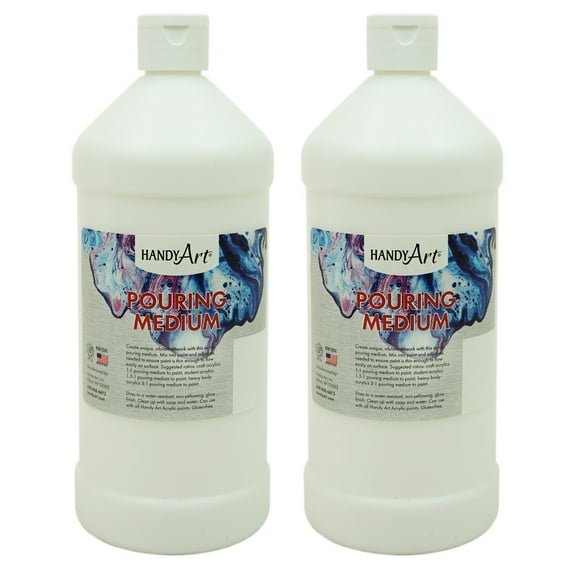 Handy Art Pouring Medium, 32oz, Pack of 2
