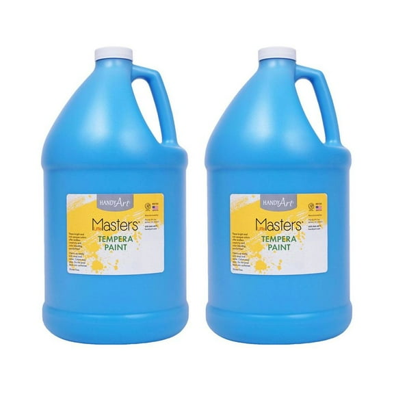 Handy Art RPC204732-2 1 gal Little Masters Tempera Paint, Light Blue - Pack of 2
