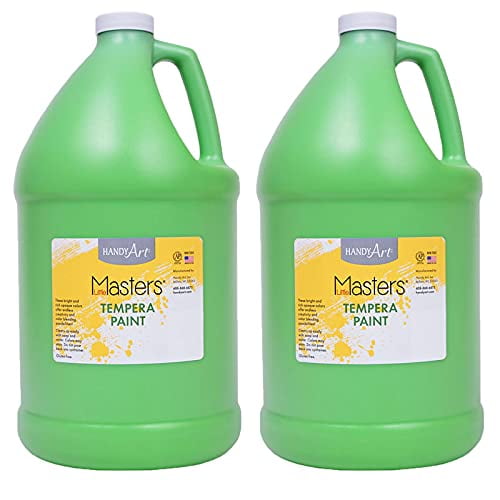 Handy Art RPC204742-2 1 gal Little Masters Tempera Paint, Light Green - Pack of 2