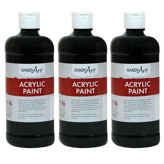 Handy Art Acrylic Paint 16 oz, Mars Black
