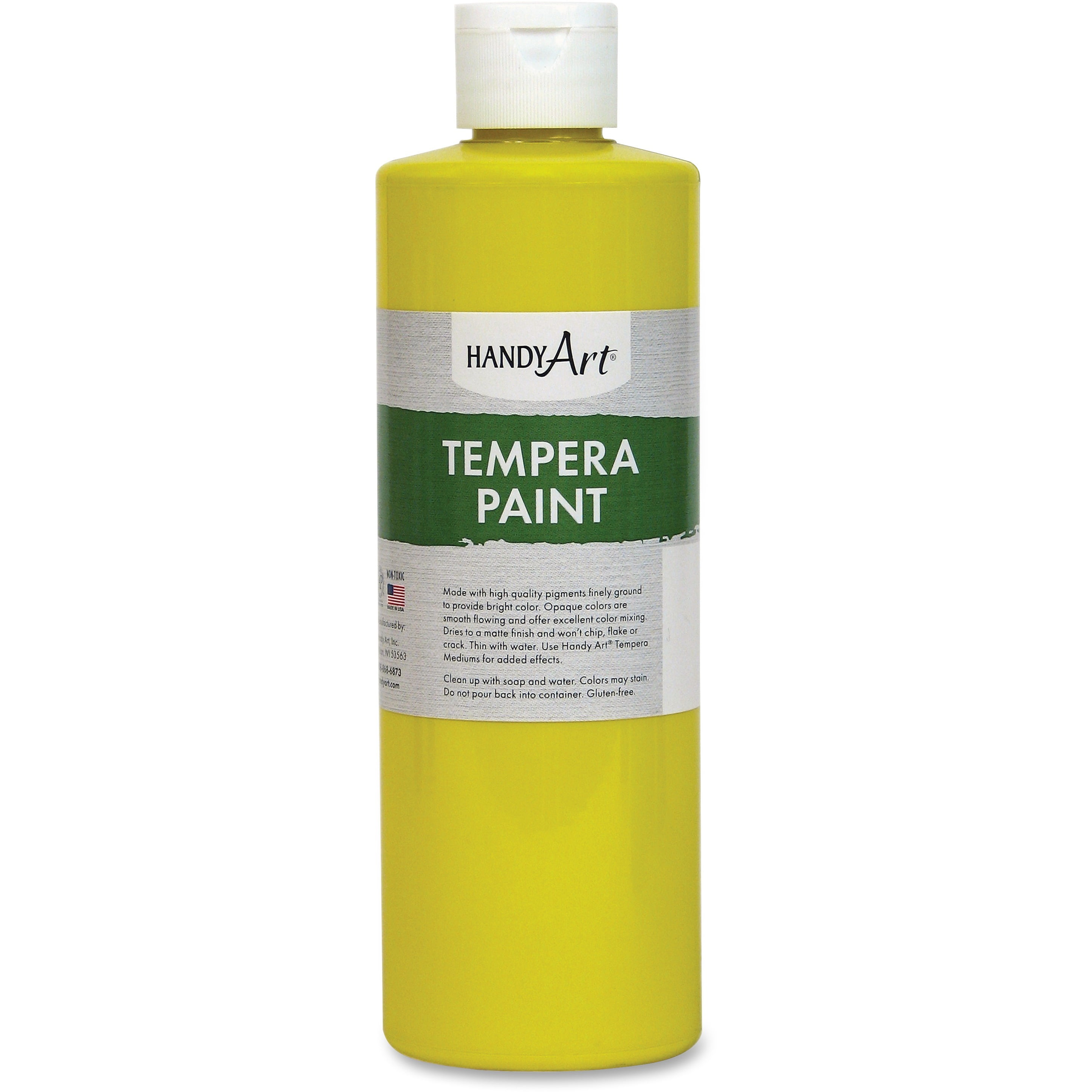 Handy Art Tempera Paint 16oz-Yellow