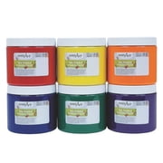 Handy Art Washable Finger Paint - Pint Primary Set of 6