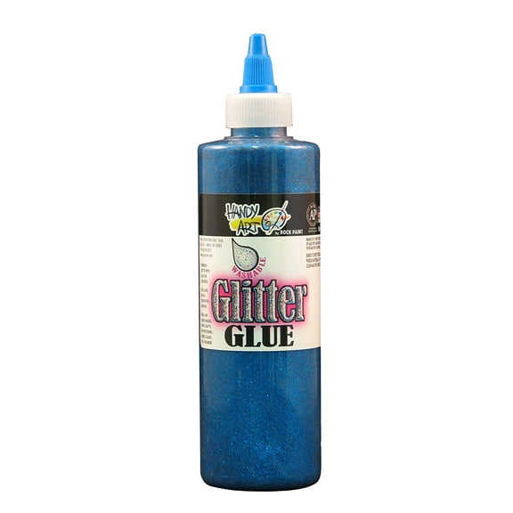 Handy Art Washable Glitter Glue Blue