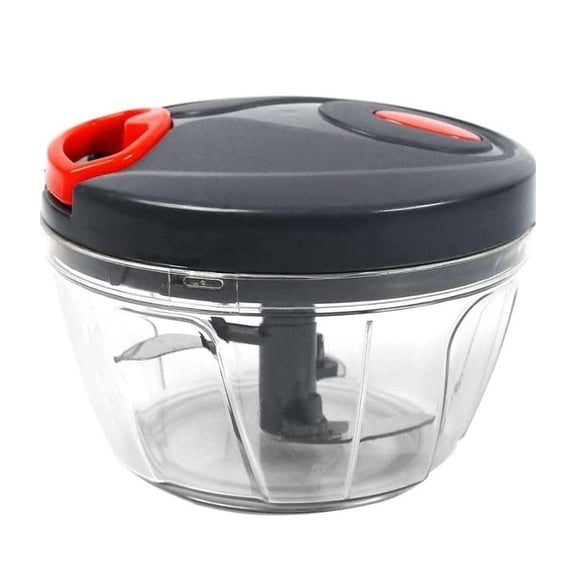 Handy Chopper with 3 Blades for Effortlessly Chopping Vegetables and Fruits for Your Kitchen (Gray)