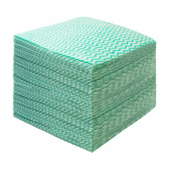 Handy Cleaning Wipes for Home and Kitchen, Reusable Cleaning Cloths, Disposable Kitchen Towels and Dish Cloths, Heavy Duty Rags, Kitchen Accessories, 50 Count, Green