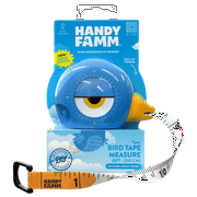 Handy Famm Blue Bird 8ft Kids Tape Measure, Durable Materials, STEM Toys Boys and Girls, 3-6 Years