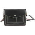 thumbnail image 1 of Handy Faux Leather Protective Horizontal Wallet Carrying Case Purse bag with Shoulder Strap fits up to 6", 6.25" XL sized phones (or up to 6.45in x 4.75in), 1 of 6
