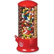 Handy Gourmet Jar Rotating Triple Candy Dispenser, Red