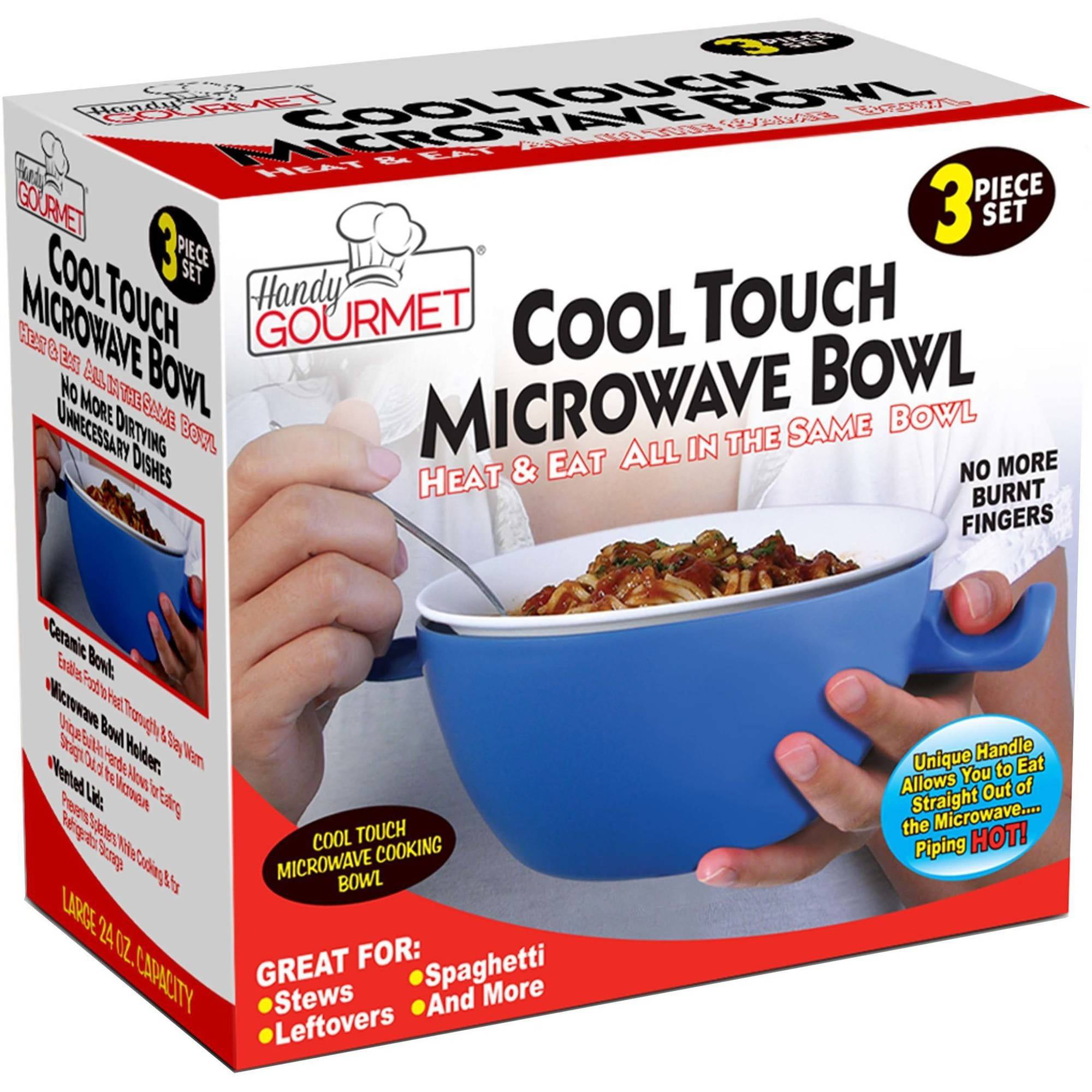 Ceramic Handy Gourmet Cool Touch Microwave Bowl