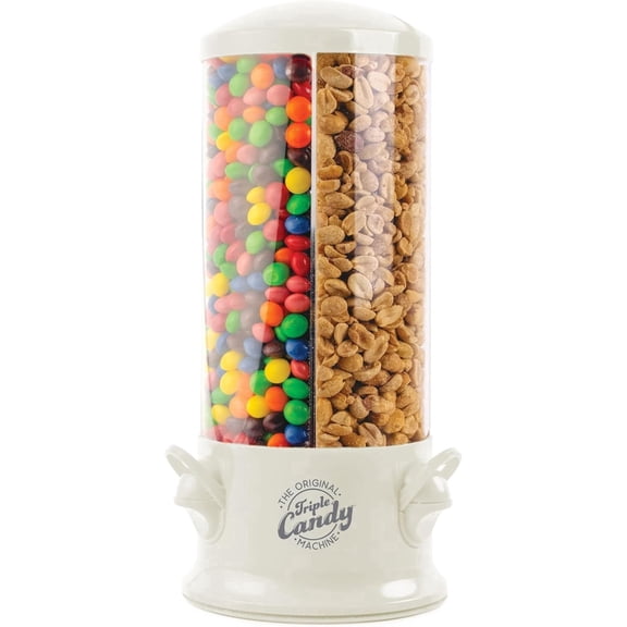 Handy Gourmet Original Triple Candy Machine-Fun Candy & Nut Dispenser-New & Improved (Almond Cream), Standard (JB8450AL)