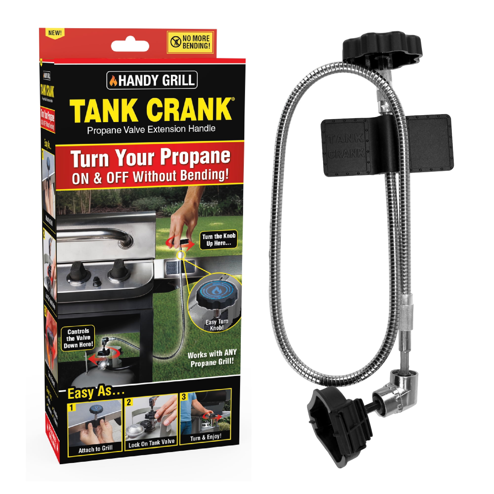 Handy Grill Tank Crank,The Easy Way to Turn on the Gas with no more bending