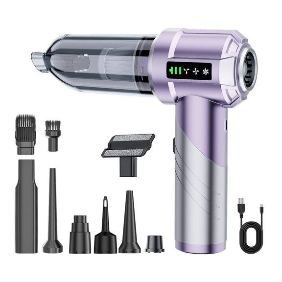 Handy Handheld Vacuum with Comfortable Designs Washable Filter Vacuum Simple Operate for Hair & Small Particles