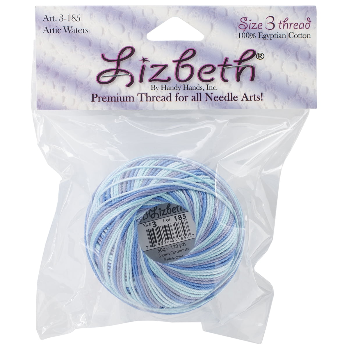 Handy Hands Lizbeth Cotton Size 3Arctic Waters