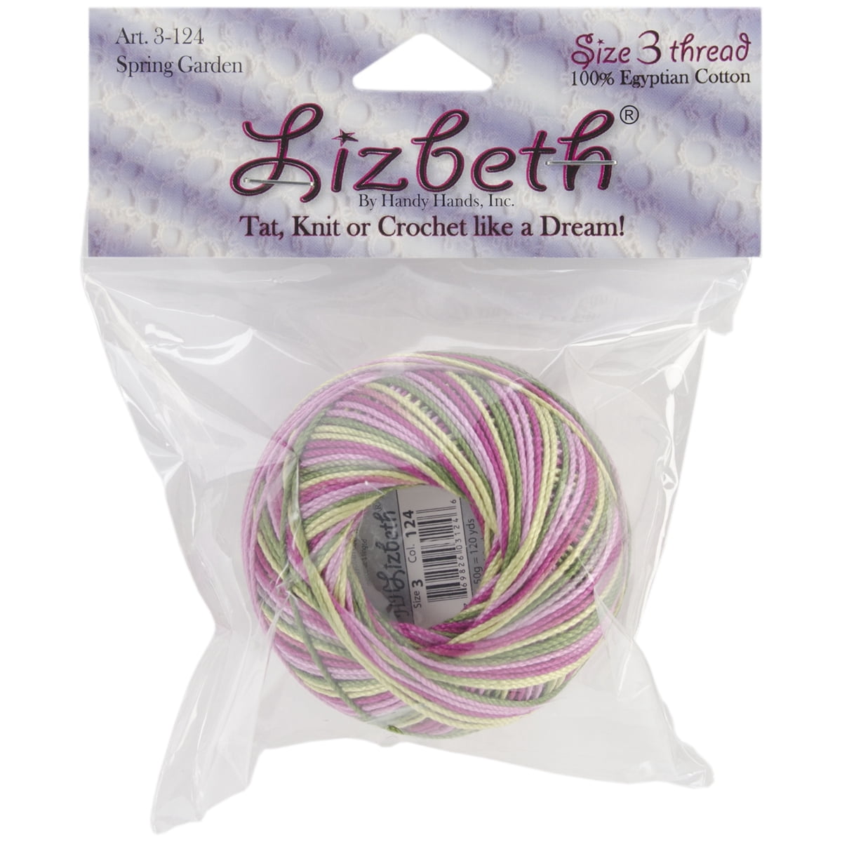 Handy Hands Lizbeth Cordonnet Cotton Size 3-Spring Garden - Walmart.com