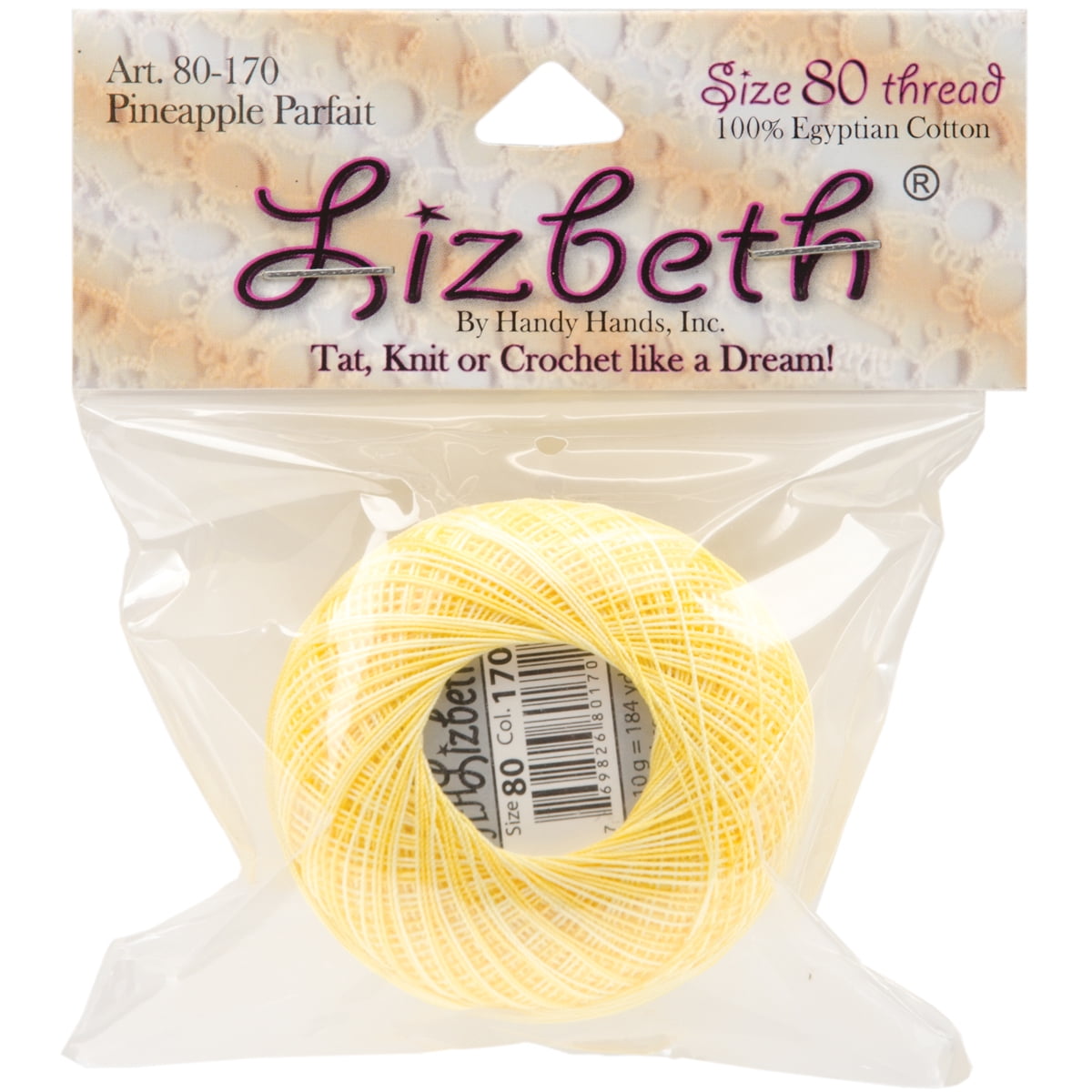 Handy Hands Lizbeth Cotton Size 80Pineapple Parfait