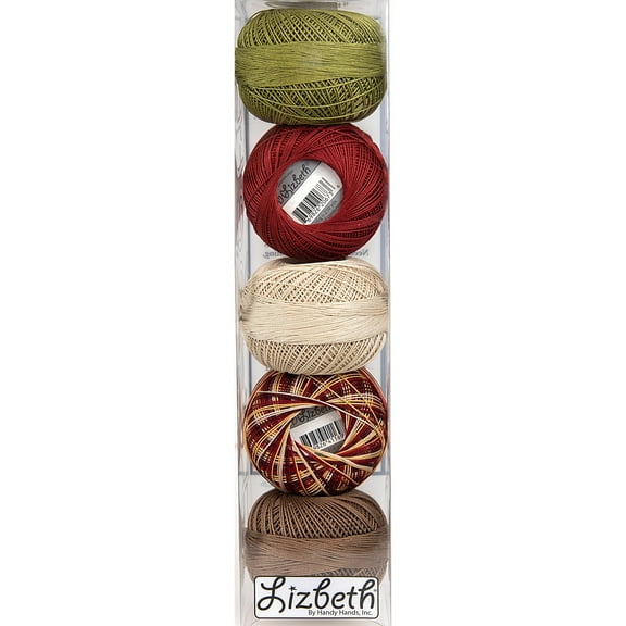Handy Hands Lizbeth Specialty Pack Cordonnet Cotton Size 20-Fall Assortment 5/Pkg