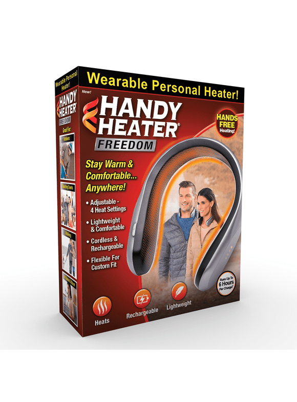 Handy Heater Freedom, Wearable Ceramic Heater, Rechargeable USB