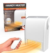 Handy Heater Heat Wall Wall Mount Room Heater with Remote, Adjustable Thermostat, White