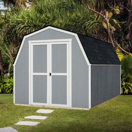 Handy Home Products Andover 8 ft. x 12 ft. Gambrel Wooden Outdoor Storage Shed