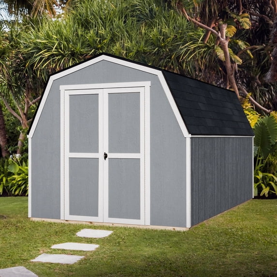 Handy Home Products Andover 8 ft. x 12 ft. Gambrel Wooden Outdoor Storage Shed