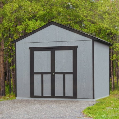 Handy Home Products Astoria 12 ft. x 16 ft. Wood Storage Shed (Floor Included)
