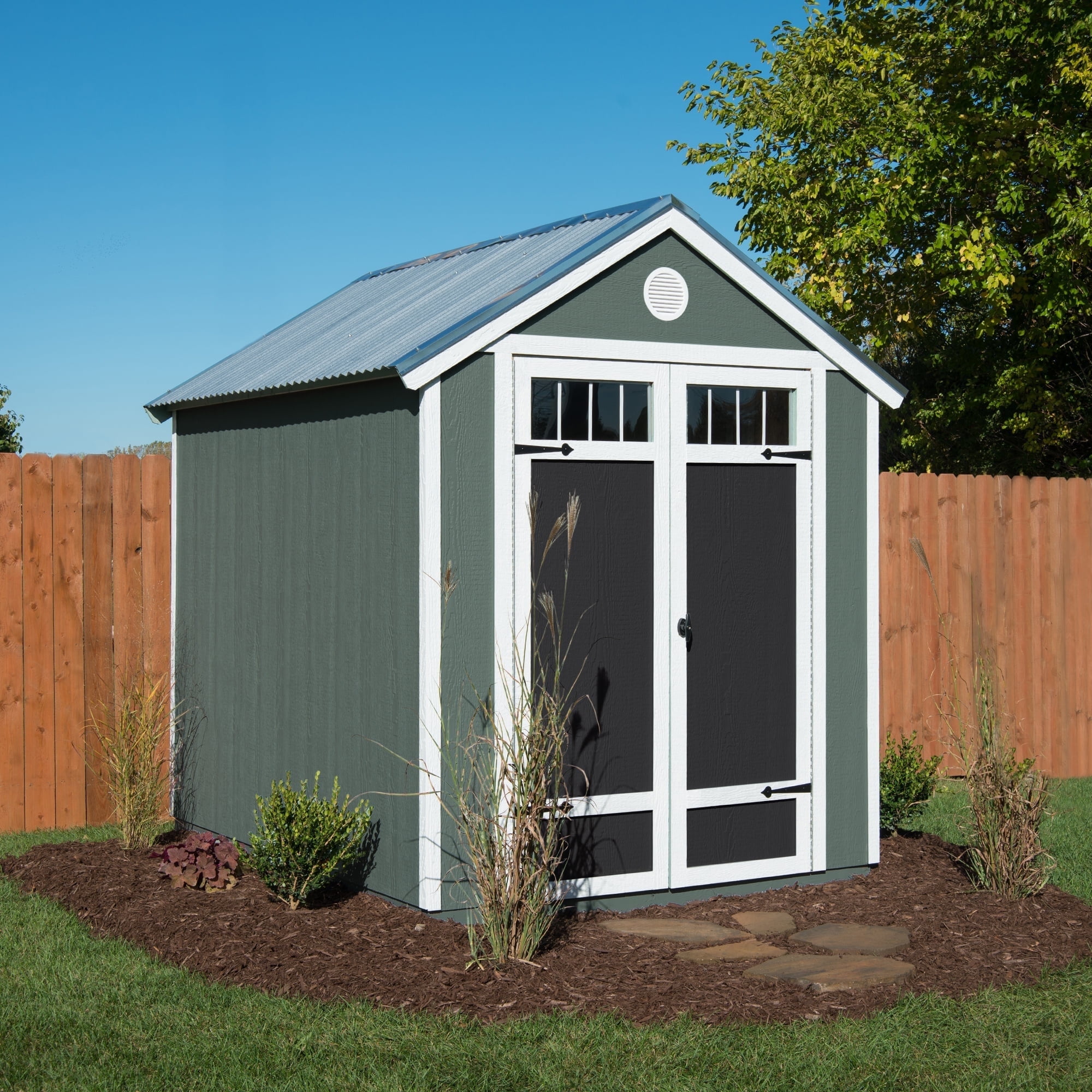 Handy Home Products 6x8 ft. Garden Storage Shed Kit with Metal