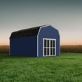 thumbnail image 1 of Handy Home Products Rust Resistant Wood Storage Shed 194.69" x 122.19" x 133.63", Brown, 1 of 7