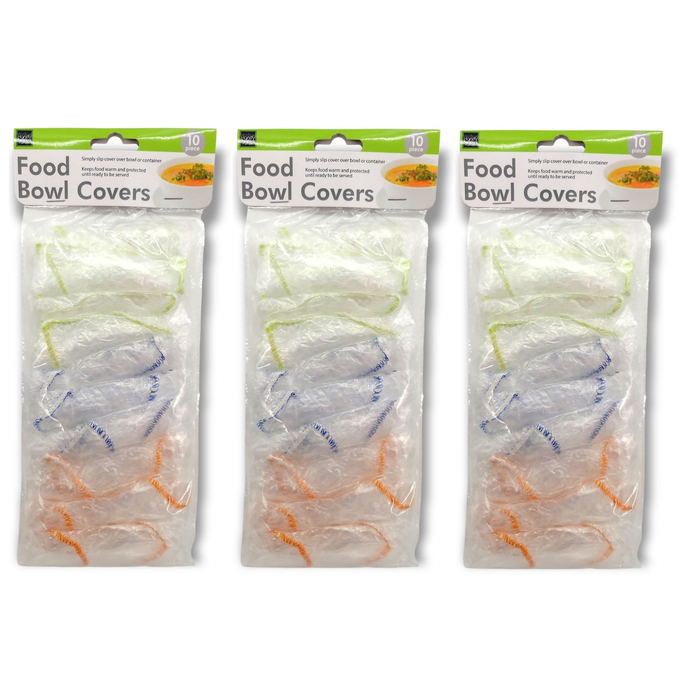Reusable Plastic Bowl Covers, Set of 72