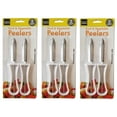 thumbnail image 1 of Handy Housewares 2 Piece Swivel Vegetable Peeler Set - Ideal for Apples, Carrots, Potatoes 3 Pack, 1 of 5