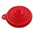 thumbnail image 1 of Handy Housewares 4" Wide Space-Saving Collapsible Flexible BPA-Free Silicone Kitchen Funnel - Red, 1 of 2