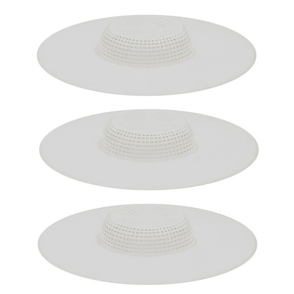 Handy Housewares 5" Durable Plastic Shower Drain Hair Trap - Helps Keep Drains Unclogged 3 Pack
