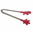 thumbnail image 1 of Handy Housewares 5" Long Stainless Steel Mini Tongs with Silicone Hand Shaped Tips - Pink, 1 of 3