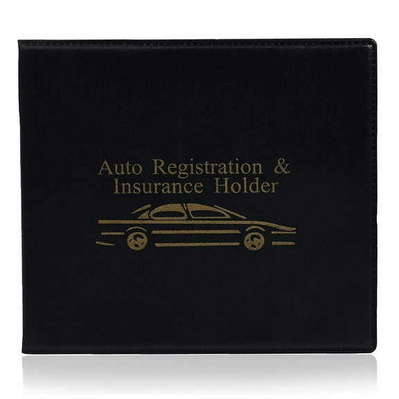 Handy Housewares Auto Registration & Insurance Holder Wallet - Keeps Your Car or Truck Documents Clean and Organized