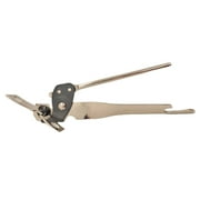 Handy Housewares Classic Compact Hand Held Metal Manual Can Opener with Built-In Bottle Top Remover